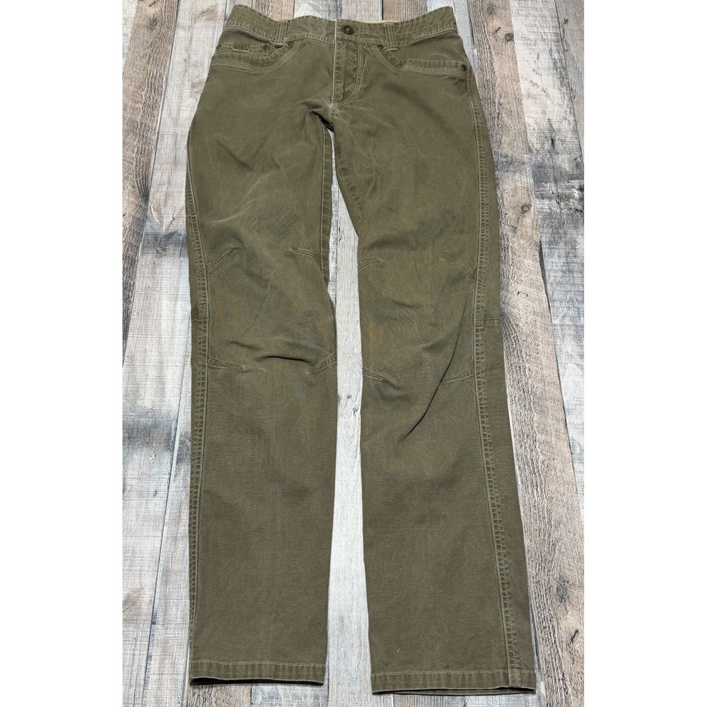 Kuhl Kanvus Jeans Mens 30x34 Brown Gorpcore Hiking Outdoor Durable Work Pants